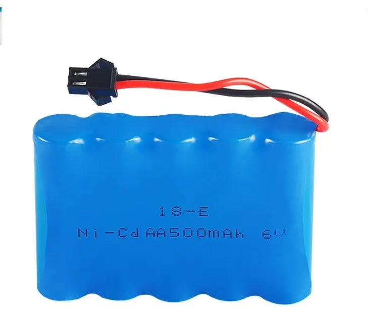 6v 500mah AA Ni-Cd Battery High capacity toy battery upgrade Electric toys Remote car ship robot rechargeable