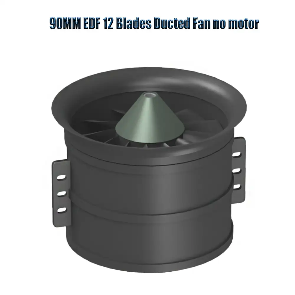 

QX-MOTOR 90mm Ducted Fan Housing 12 Blades and Accessories Without Motor CW CCW EDF Fan for RC jet Airplane