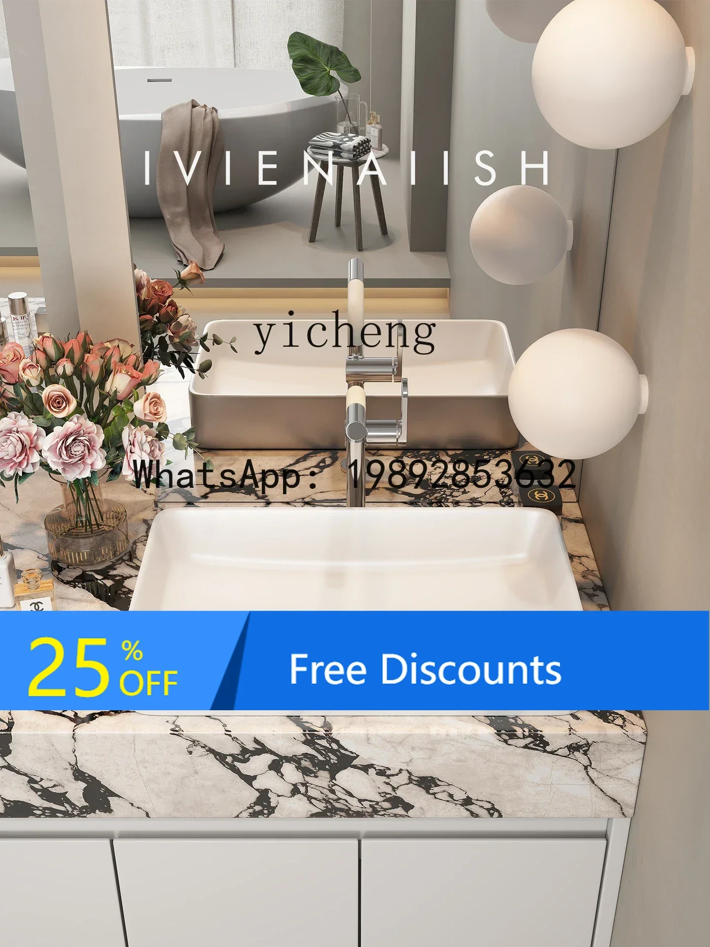 

LYY Настольный квадратный умывальник Балкон Керамический умывальник Малый размер Бытовая мойка