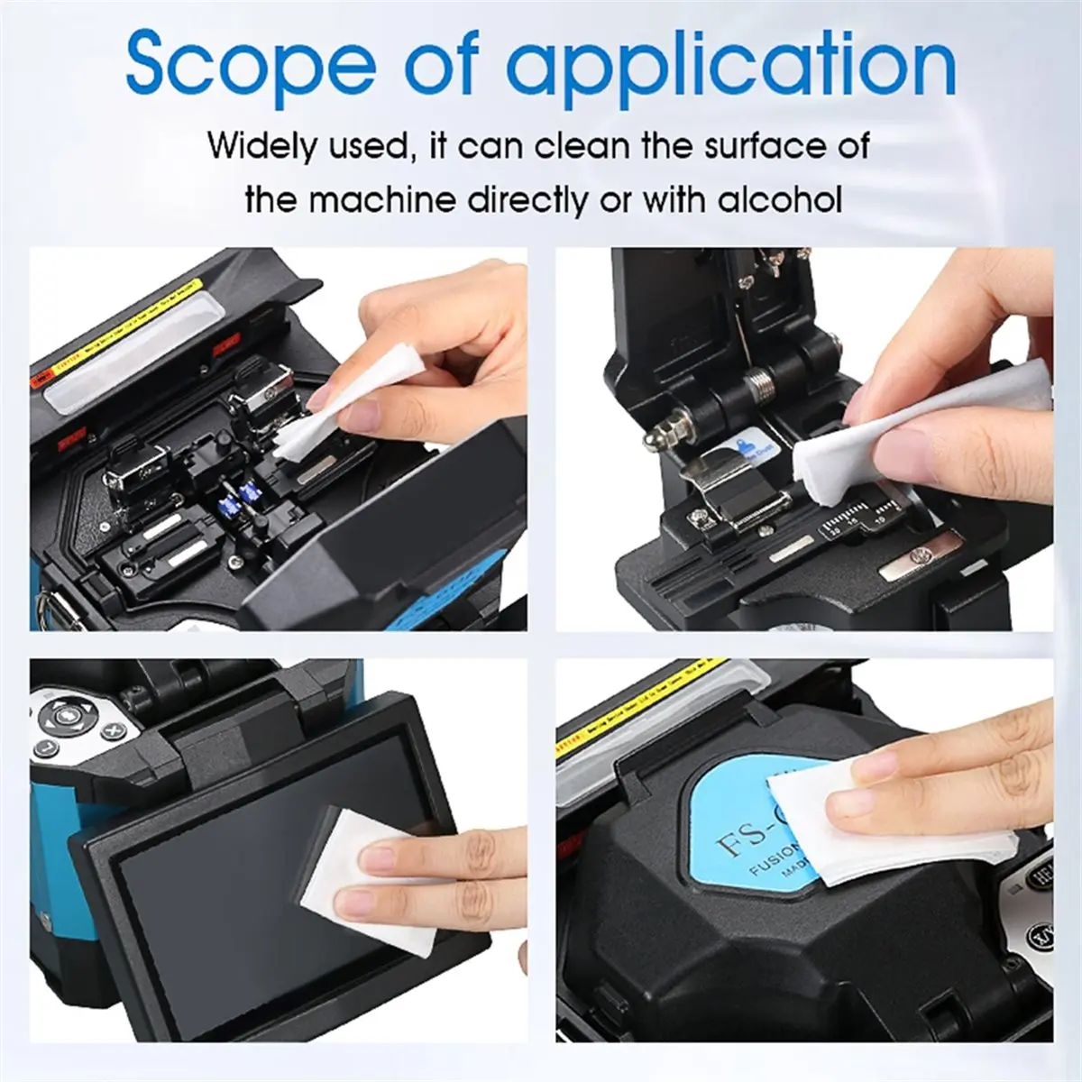 -Y3 Fiber Optic Cleaning Paper FTTH Fiber Cleaning Tools Dust-Free Wipe Paper for Ferrule End Face, Optical Adapter