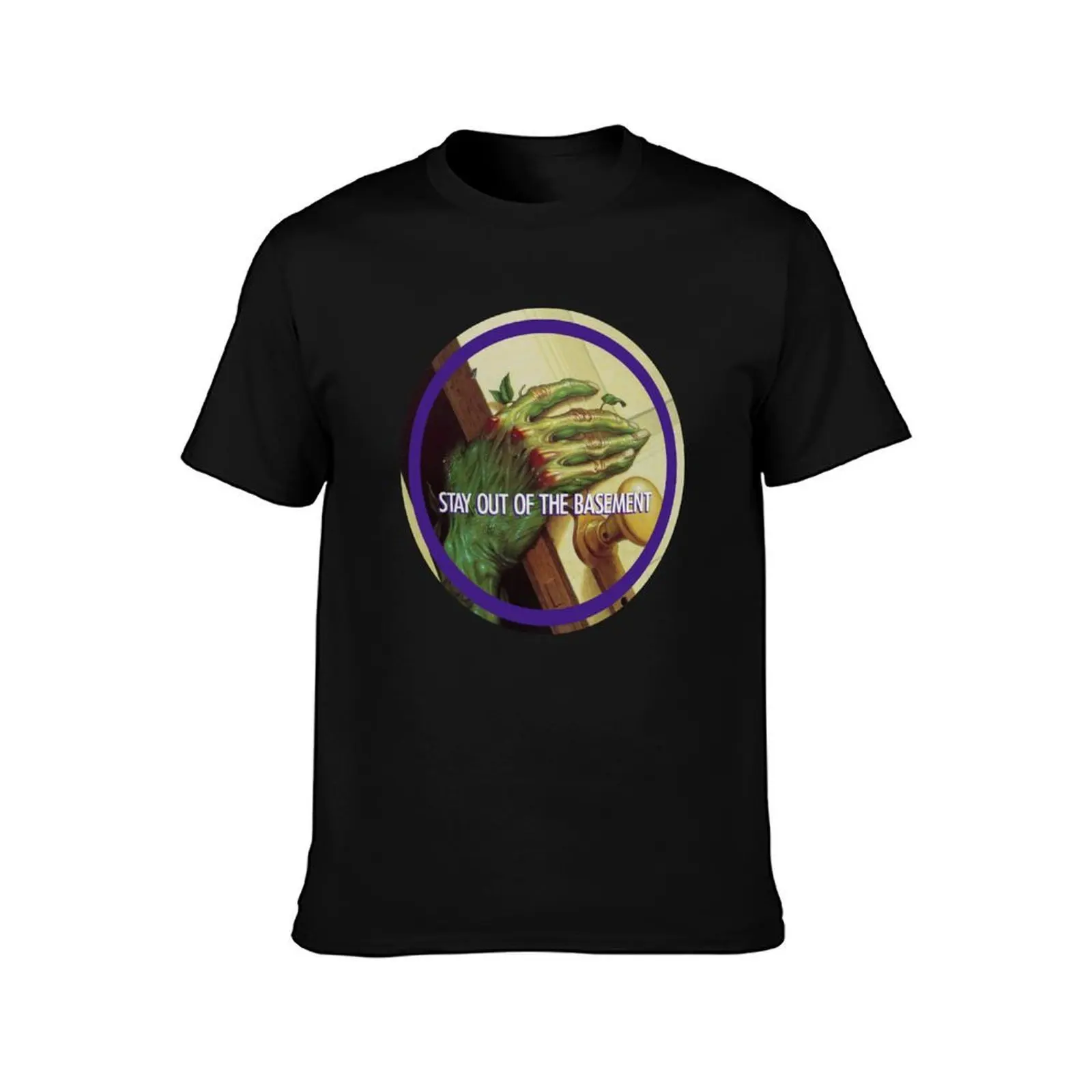 Goosebumps Stay out of the Basement T-Shirt Work Short Sleeve Cotton Top T-Shirt