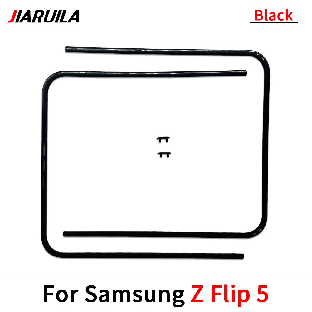 Middle Frame Stand Housing Bezel Replacement For Samsung Z Flip 3 4 5 Middle Frame + Buckle Solt Connect image 4