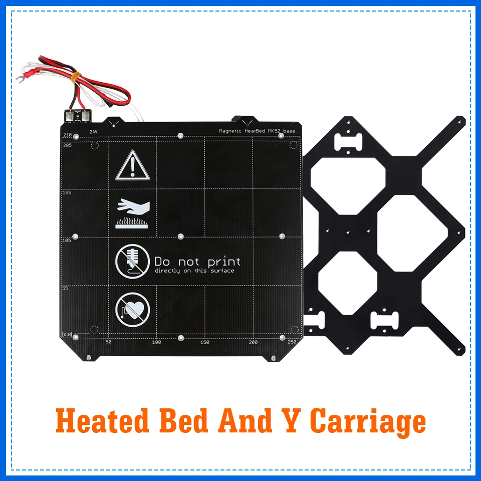 

Voron Switchwire 3d Printer Heated Bed 24V MK3 Y carriage For Prusa i3 MK3S MK52 Voron Switchwire is optional