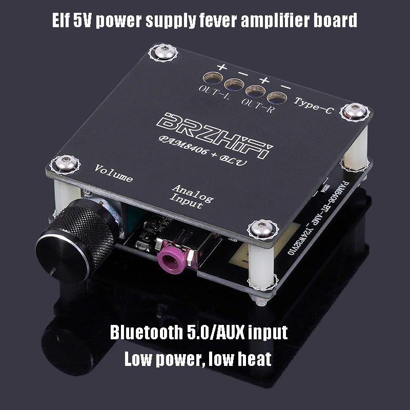 Mini haut-parleur Pokémon Ereflective invasive, carte d'amplificateur numérique de classe D, technologie d'amplification de puissance Bluetooth, fièvre bricolage, 5V, PAM8406, 2024 nouveau
