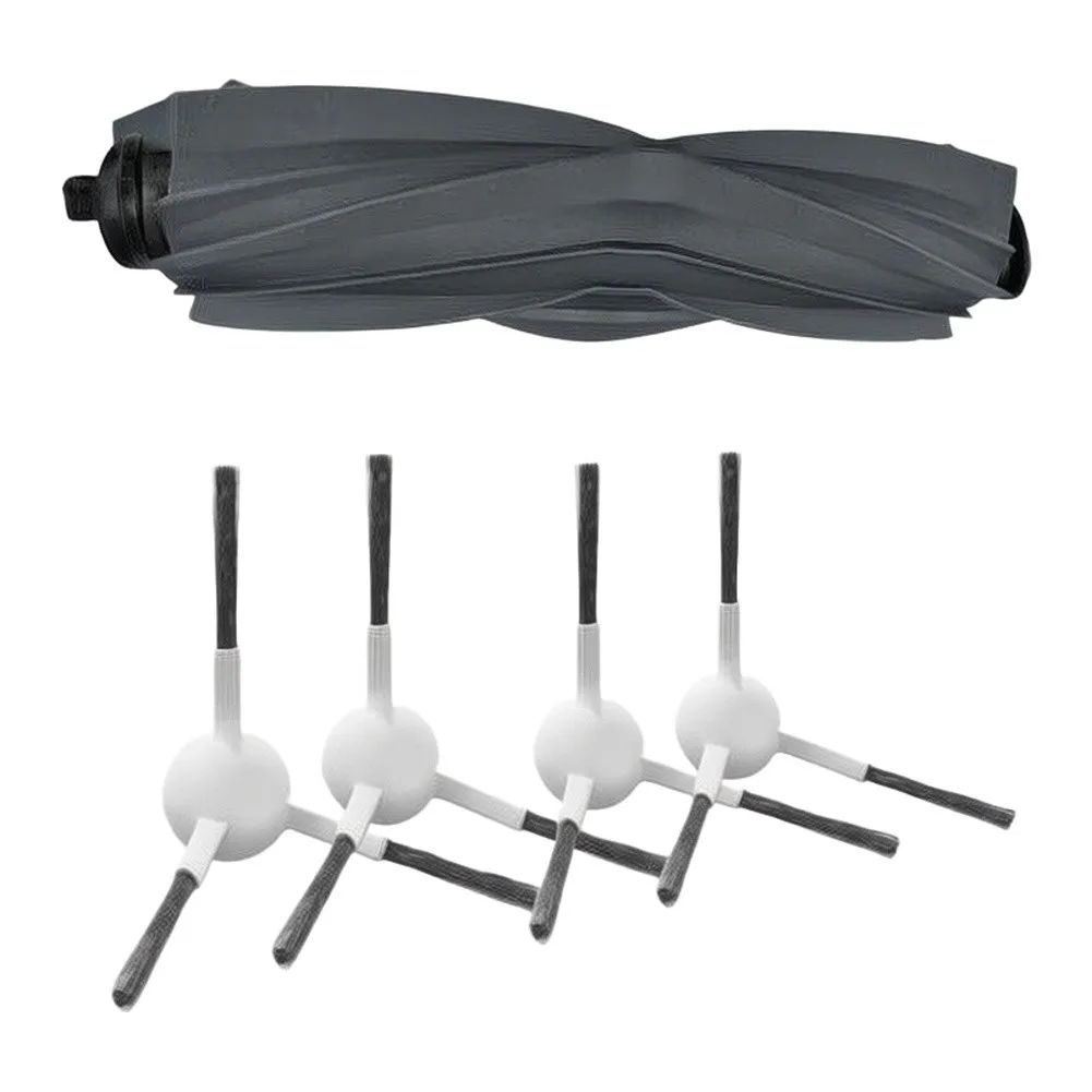 ABS Rubber Replacement Brush Kit Main Brush + 4 Side Brushes for Dreame for s Ultra Ultra for s Pro For Xiaomi X20+ X10+