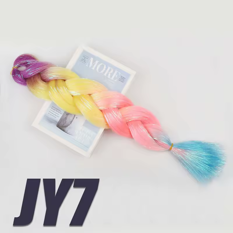 Synthetic Kanekalon Crochet Hair Braiding Hair Pre Stretched Curly Jumbo Braids Extensions Hair Accessories For Girls Braids - Image 72
