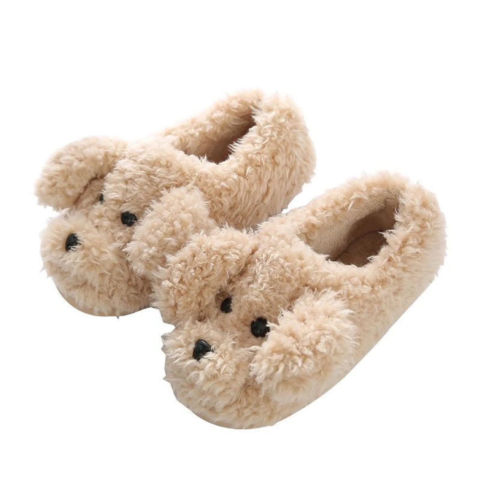 Pantofole da casa per coppie calde peluche donna uomo pantofola scarpe invernali Indoor New Fashion antiscivolo Casual Cute Cartoon Animal Slides