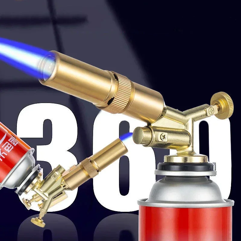 Metal Welding Torch 1300 degrees Portable Gas Torch Flame Gun Butane Torch Adjustable Heating