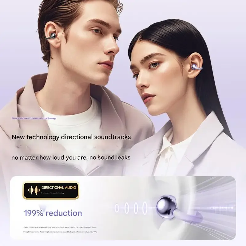 Oryginalne słuchawki bezprzewodowe Sony Open Ear Q88 z klipsem na ucho, redukcją szumów ENC, zestawem słuchawkowym Bluetooth 5.4, połączeniami HD, sterowaniem dotykowym, kompatybilne z Androidem i iOS. — zdjęcie produktu 5