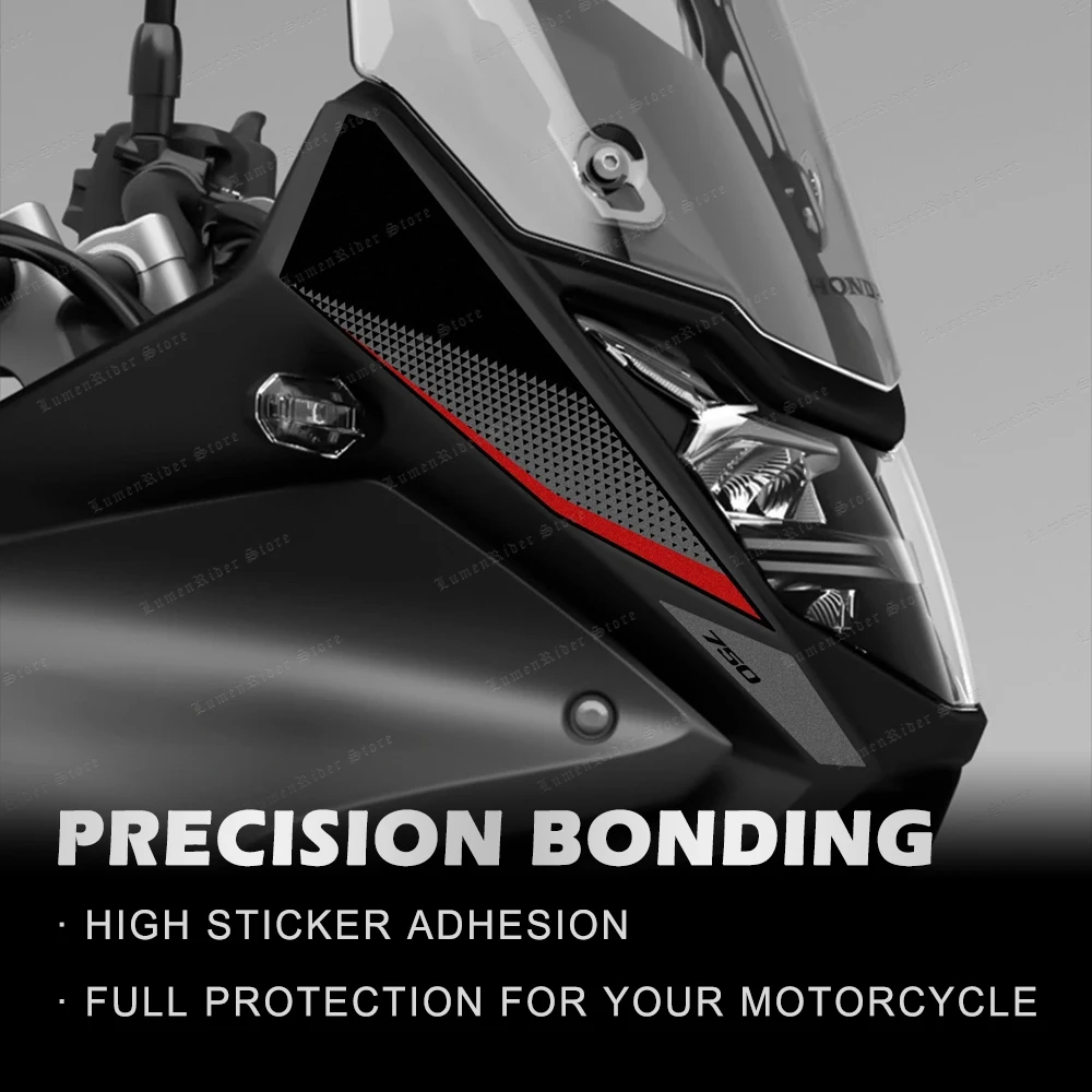 For Honda Transalp 750 Transalp750 XL750 Transalp 3D Epoxy Resin Headlight Protection Sticker Kit image 5