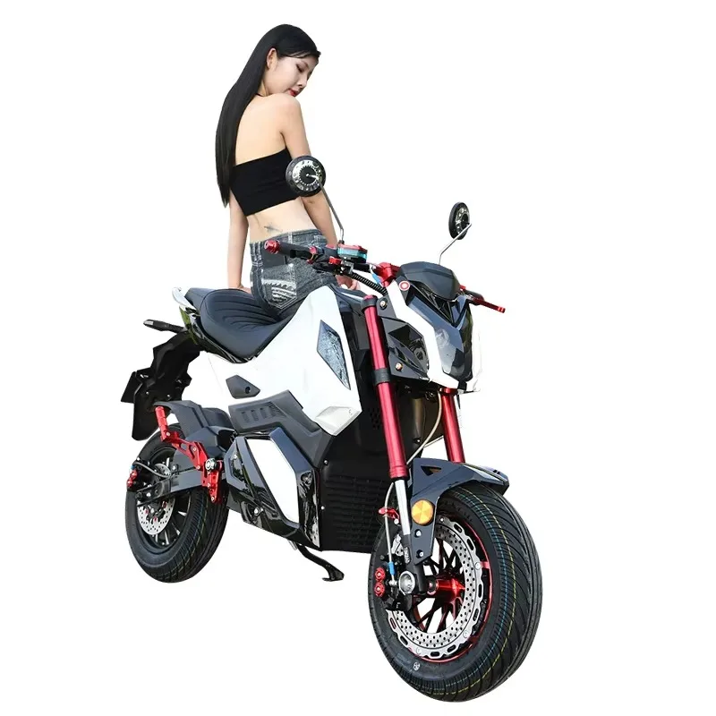 ZUIMI Bestselling Hardcore Competitive 72V 3000W Electric Motorcycle Red Black Contrasting Colors High-Torque Motor Commuting Sc