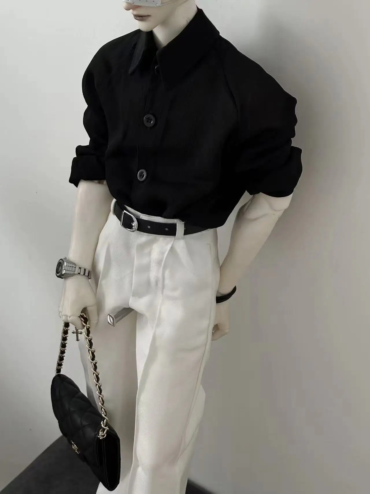 D09-P762 giocattolo fatto a mano per bambini 1/4 1/3 zio 68 ID75 yc77 BJD/SD vestiti per bambole in chiffon camicia leggermente traslucida 1 pz