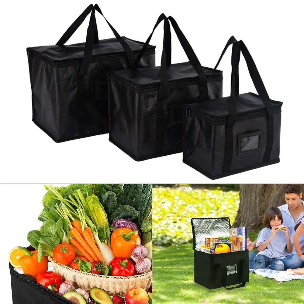 2021 New Insulated Lunch Bags Food Storage Container Convenient Takeaway Delivery Tote Pouch Durable High Quality Warm Cold Bag