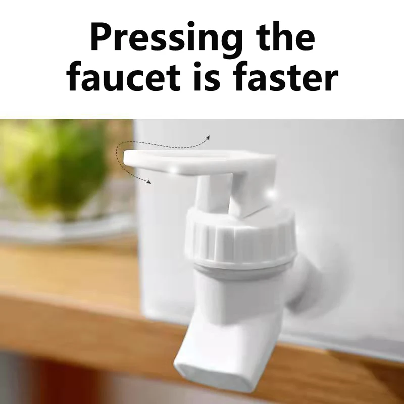 Summer Plastic Cold Water Bottle With Faucet Home Refrigerator Thickened Drink Bucket Outdoor Fridge Organizer