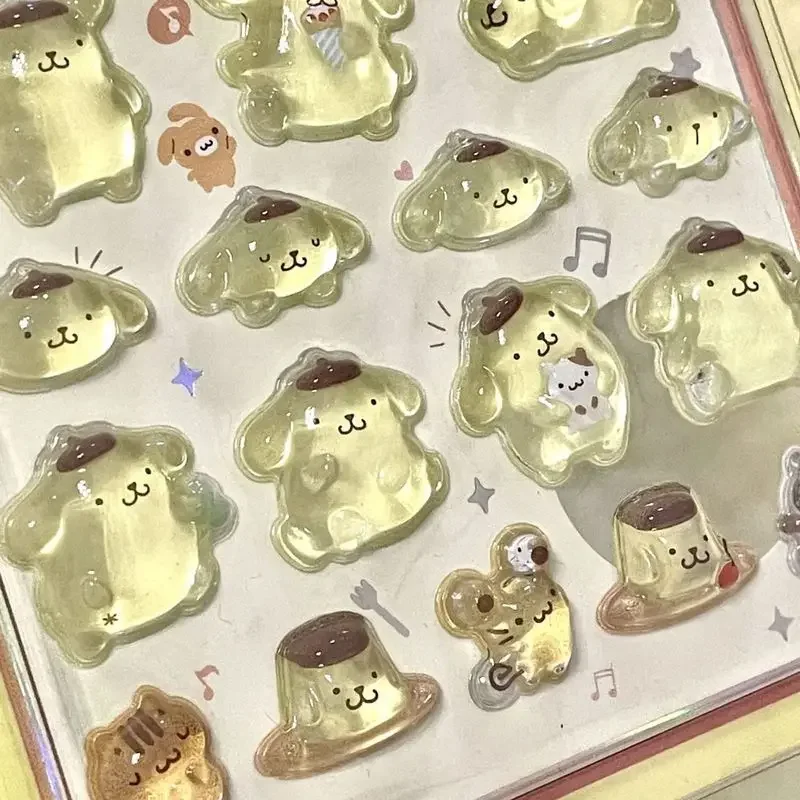 かわいいシナモロールクロミマイメロディハローキティ 3D 樹脂ステッカーアニメテーマ DIY スクラップブッキング装飾ギフトグッズおもちゃ