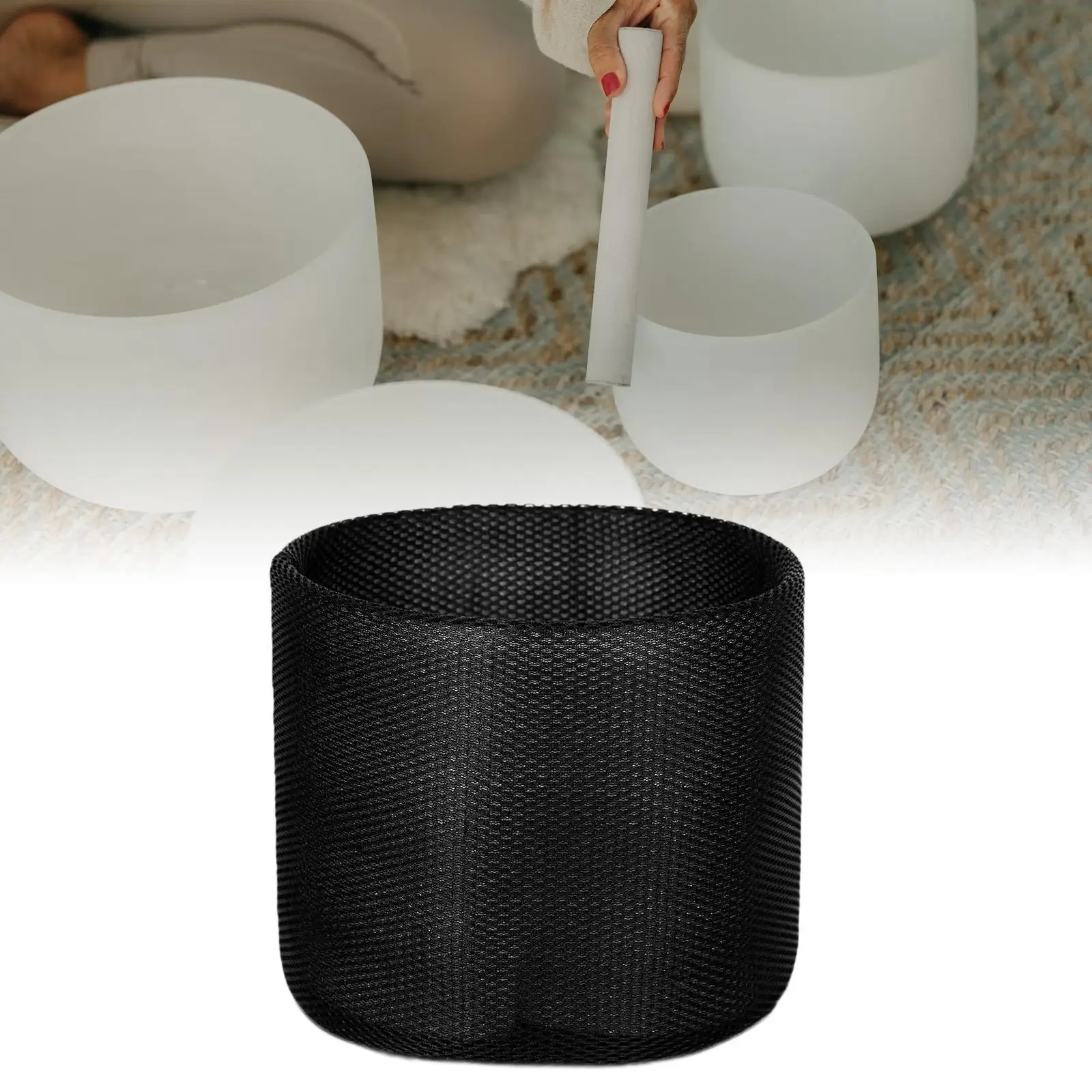 

Чехол-вкладыш для хрустальных поющих чаш: легкий, устойчивый к царапинам, для медитации, йоги и путешествий