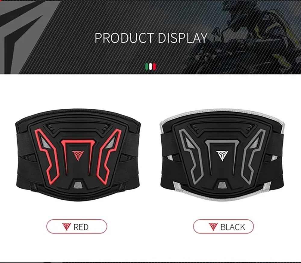 Einstellbare Motorrad Taille Schutz Atmungsaktive Moto Motorrad Professionelle Motocross Schutz Radfahren Schutz Schutz Gürtel – Detail 12