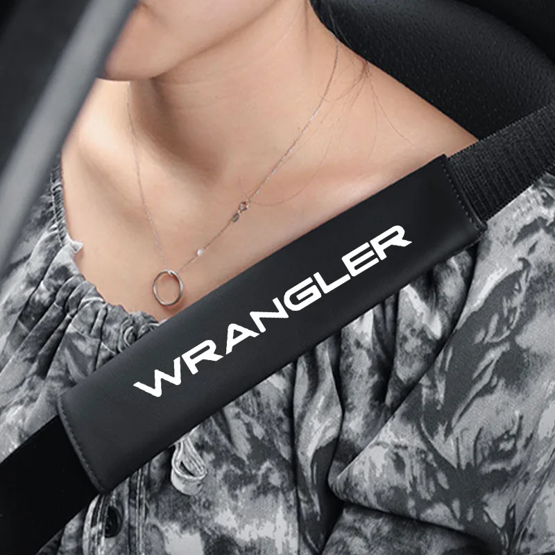 Car Safety Belt Cover Shoulder Pad Special for long-distance travel For JEEP WRANGLER accessories Car Shoulder Protector Pad