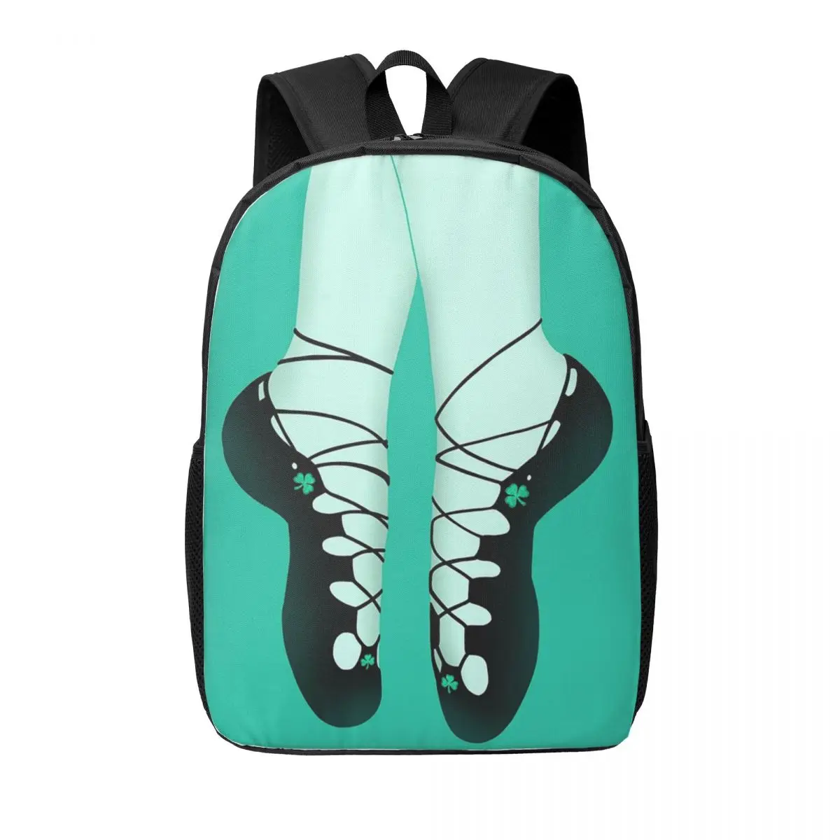 

Mini Shamrock Irish Dance Shoes St Patrick's Day Ghillies Backpacks Bookbag Children School Bags Portability Rucksack Shoulder