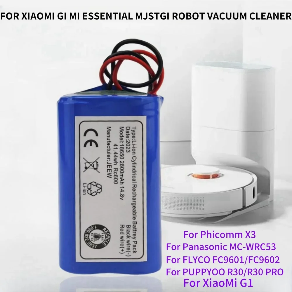 100% Original 14.8V 2800MAH/ 4800MAH/ 6800MAH robot Vacuum Cleaner Battery Pack replacement for chuwi ilife v7 V7S