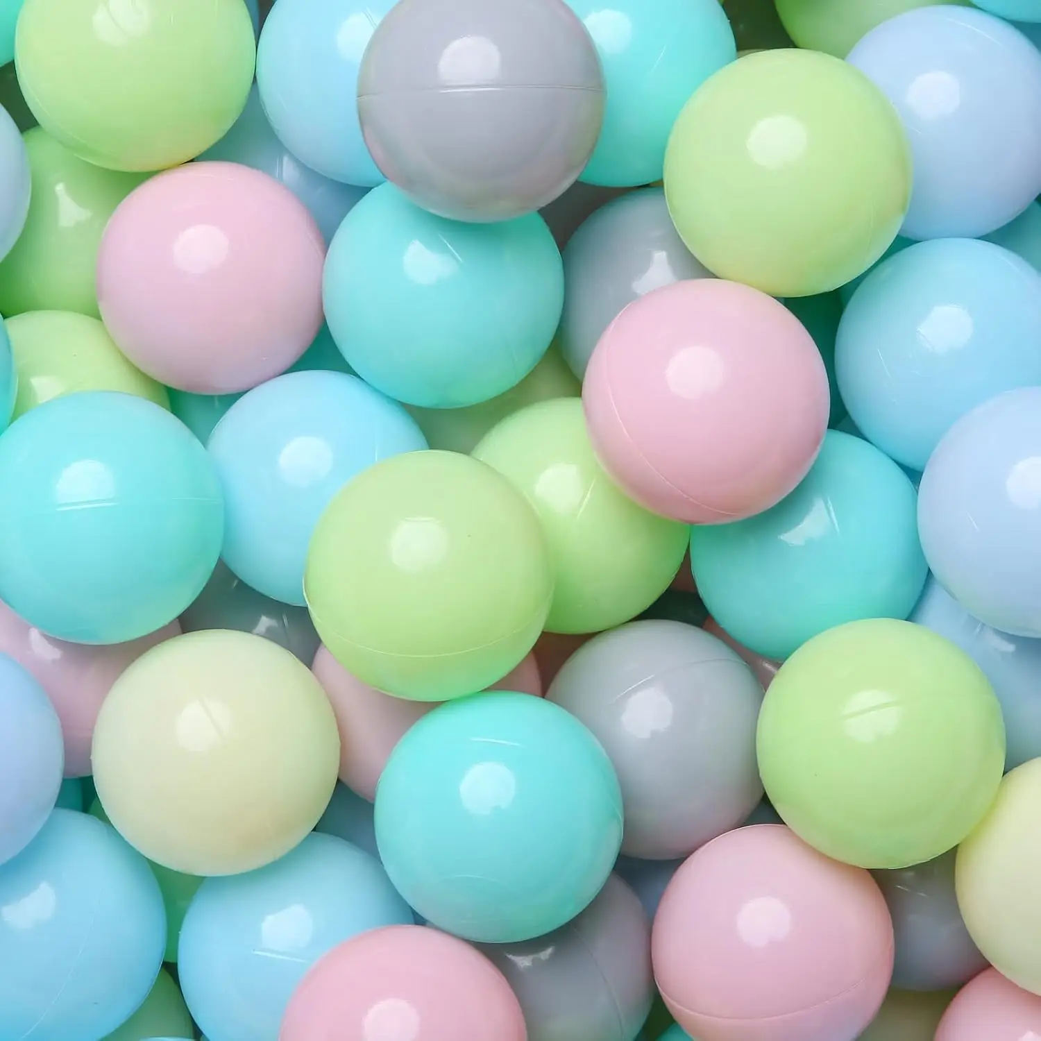 Bola pit bolas 100 verde + cinza + rosa + amarelo + azul jogar bolas de plástico para crianças jogar tenda piscina playhouse cercadinho festa decoração