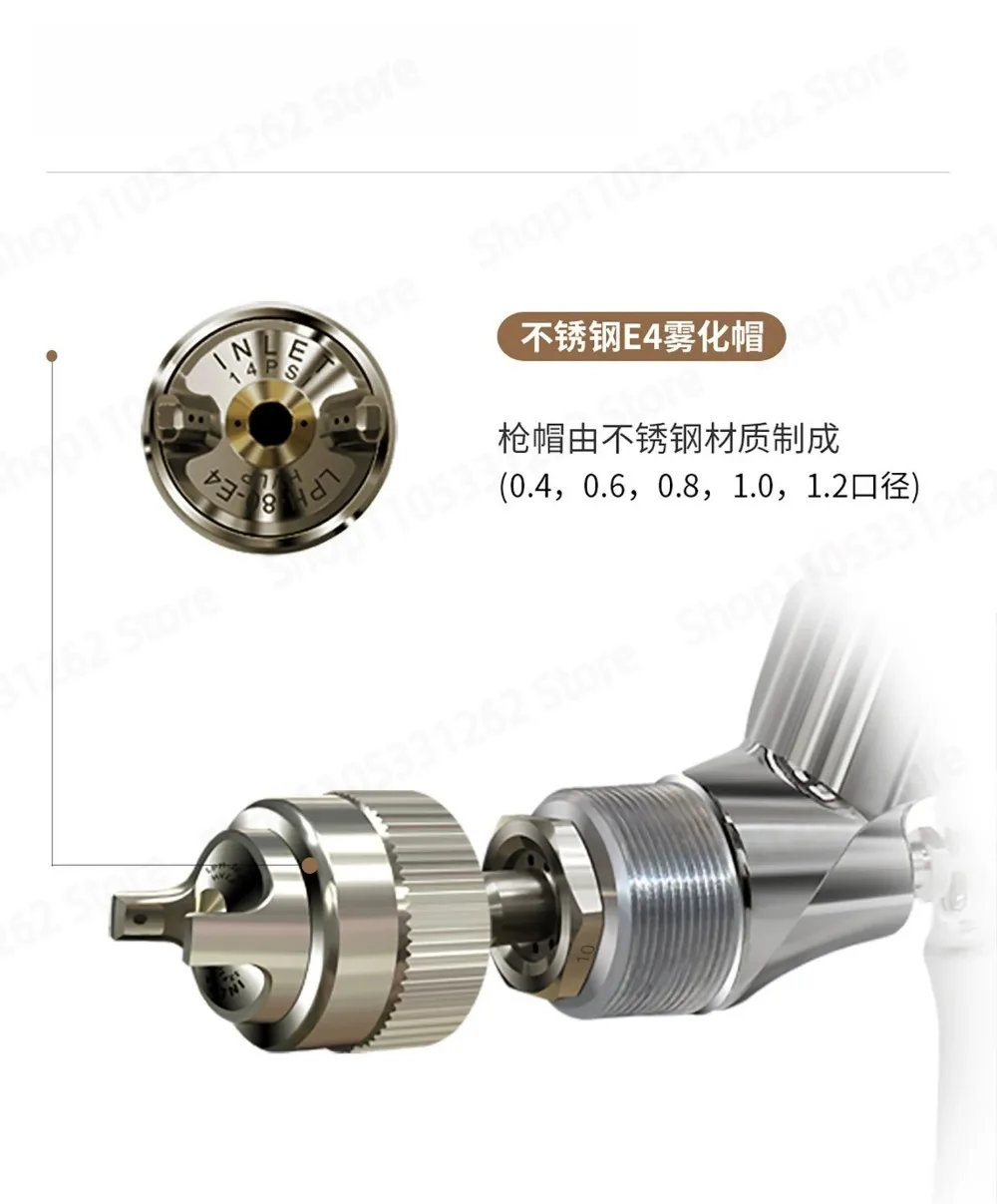 LPH-80 Low Pressure Mini Cup Spray Gun High Atomization Auto Repair
