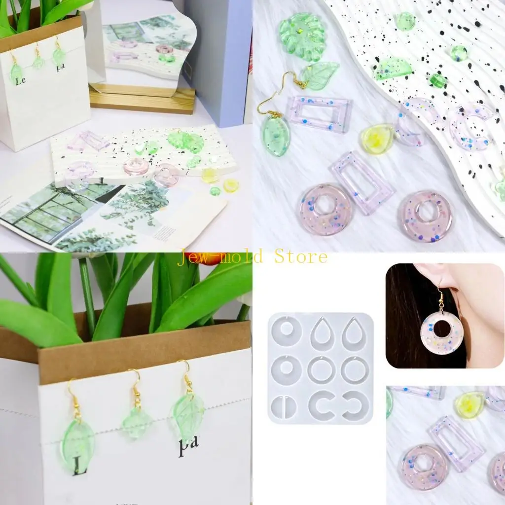 

C71B стильные силиконовые формы для подвесок в виде сережек, шикарная форма для аксессуаров для любителей DIY
