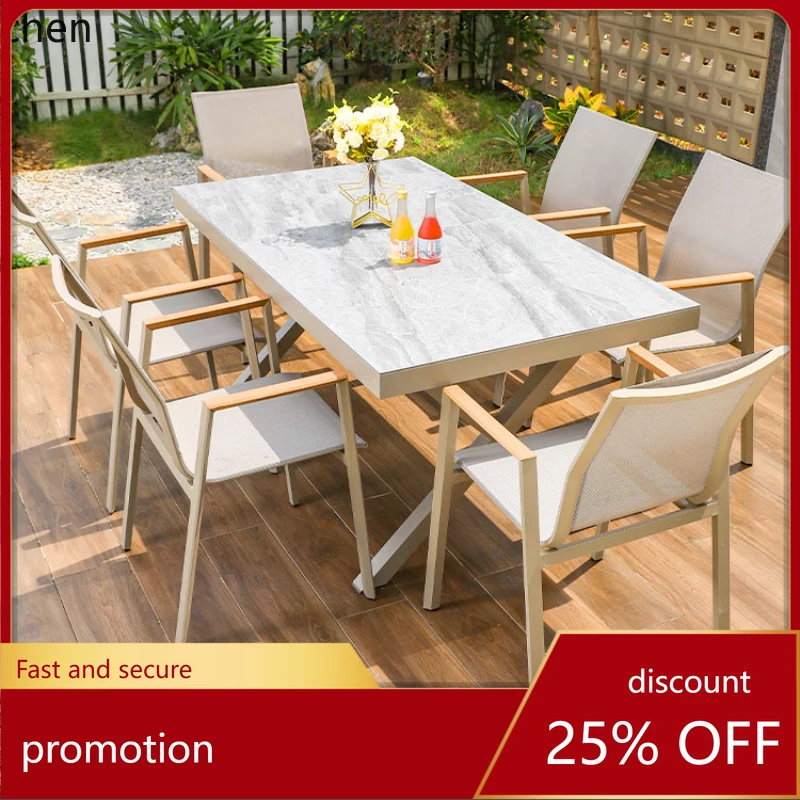 HT طاولات وكراسي خارجية فناء حديقة تراس طاولات وكراسي ترفيهية للترفيه في الهواء الطلق طاولات وكراسي خارجية
