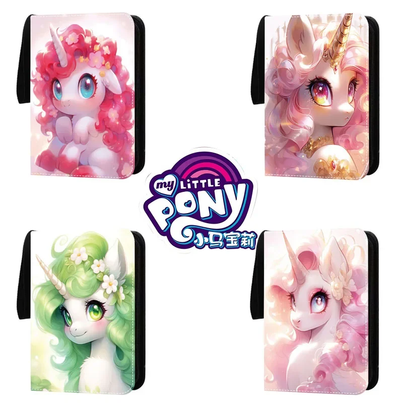 400/900pcs Card Album Book Anime My Little Pony Collection Card Zipper Game Cards Sunny Starscout Binder Holder Kids Gifts Toys