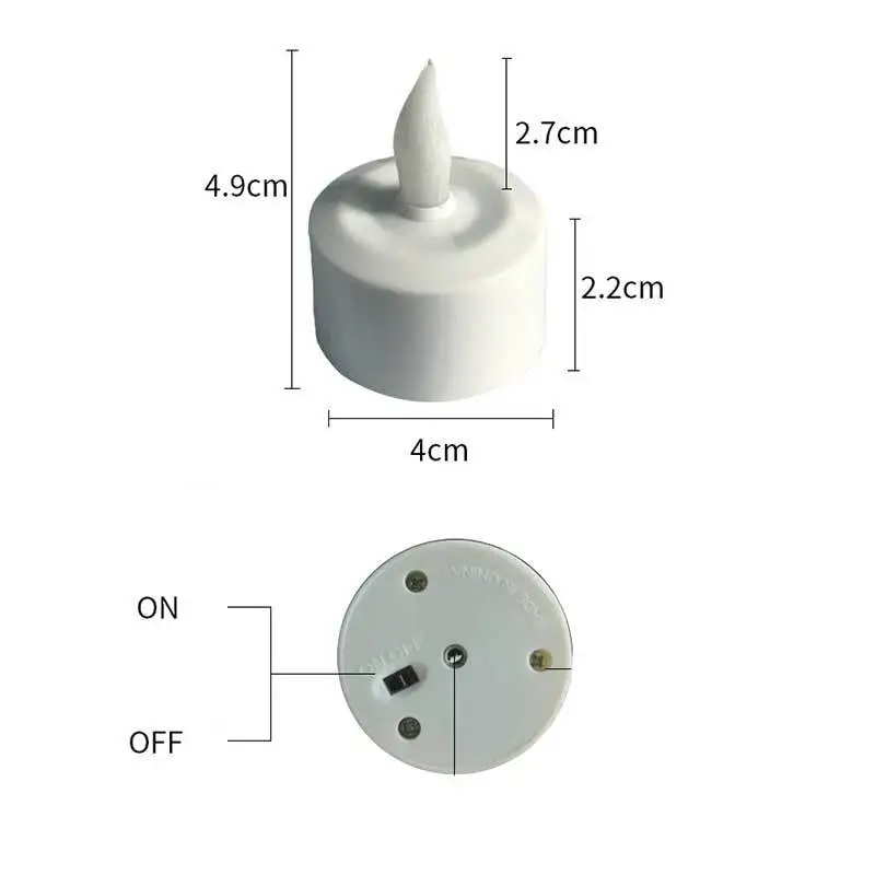1PC USB Rechargeable Candle Tea Light & Lampshade Portable Flameless Atmosphere Lamp For Party Home Decors Mini Window Lamp Wax