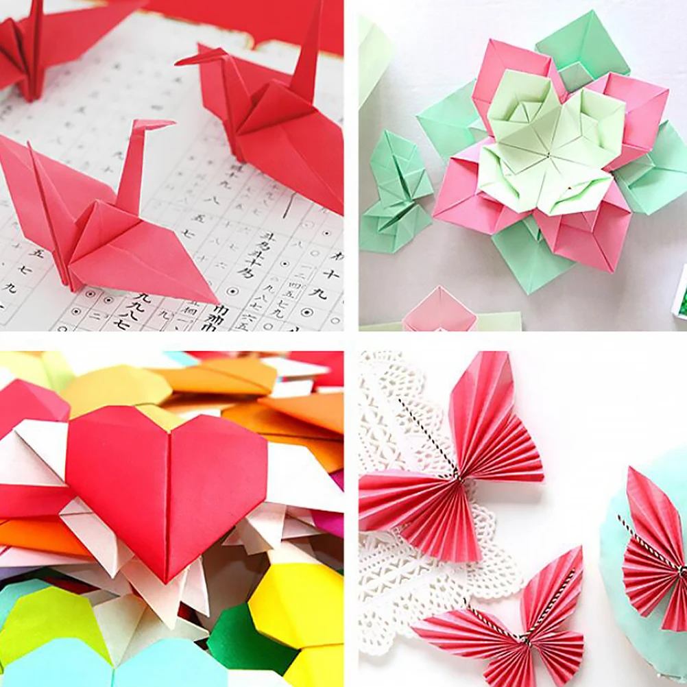 

200pcs Double Sided Origami Paper for Crafts Colorful Sheets Kids Activity DIY Projects Foldable Art Safe Eco Friendly