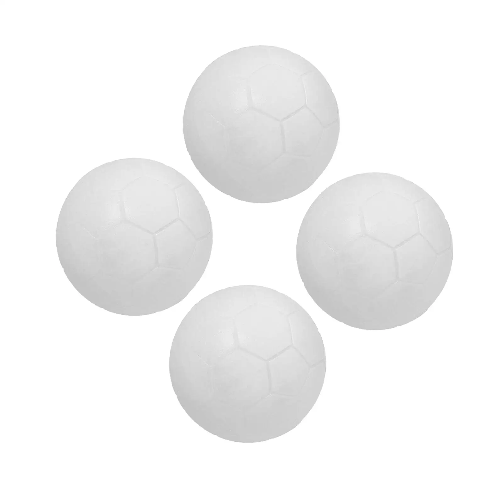 Fotografia 3: 4 unidades de bolas de futebol de mesa clássicas 36 mm bolas de pebolim branco jogo de mesa texturizado