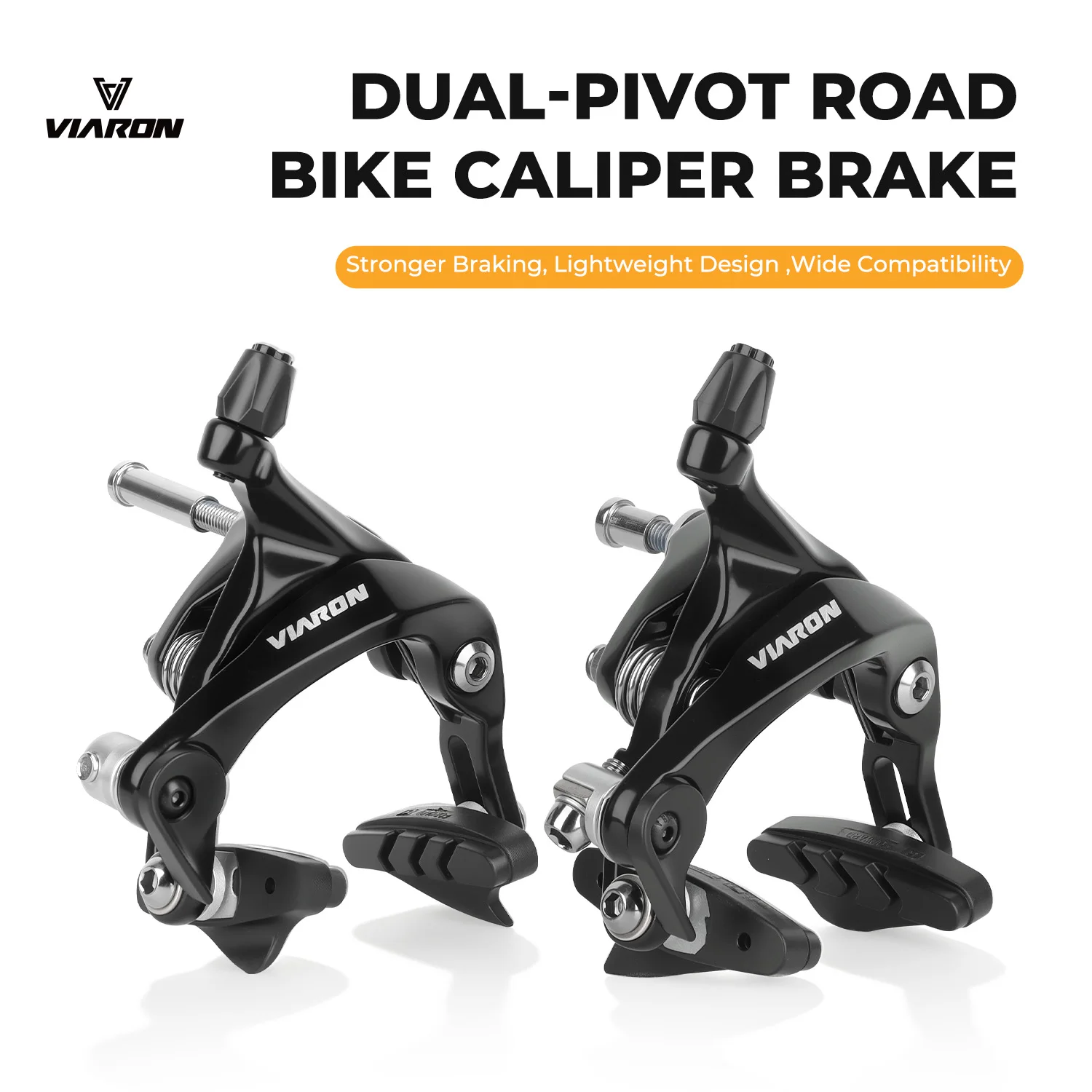 

Тормоз калиперный VIARON с двойным шарниром для шоссейных велосипедов, включает передний и задний тормоза, двухосная конструкция, запчасти для велосипедов с фиксированной передачей