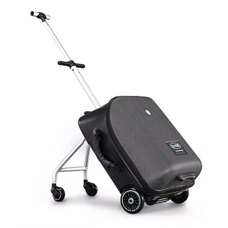 Boarding case 20 inch lazy luggage bag baby stroller trolley suitcase children can sit on luxury travel luggage carry on box