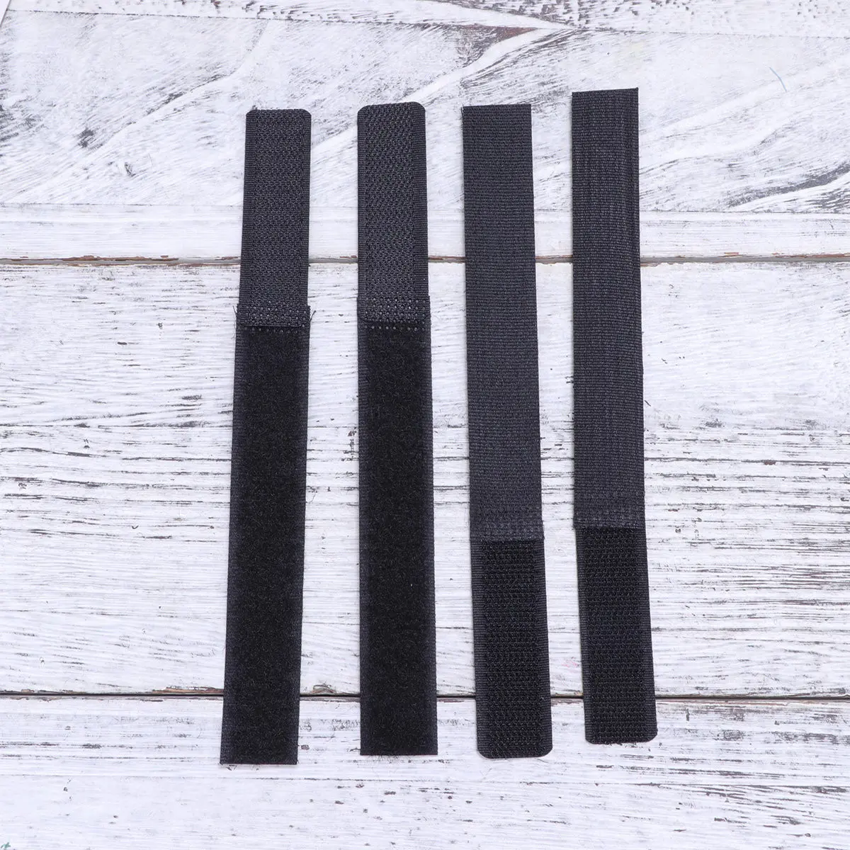 

10Pcs Hook Loop Cable Straps Reusable Black Fastener Tapes 2x18cm Strong Wire Ties for Desktop Cord Organization Cable Harness