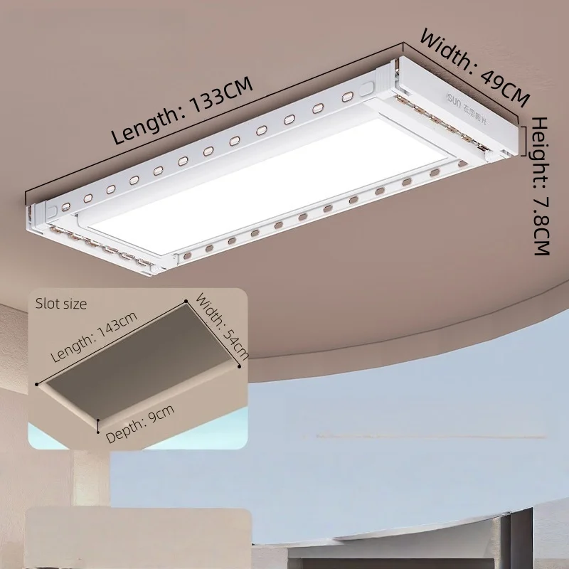 

Automatic Clothes Dryer with Automatic Telescopic Ceiling Drying Rack That Can Be Controlled by Remote Control