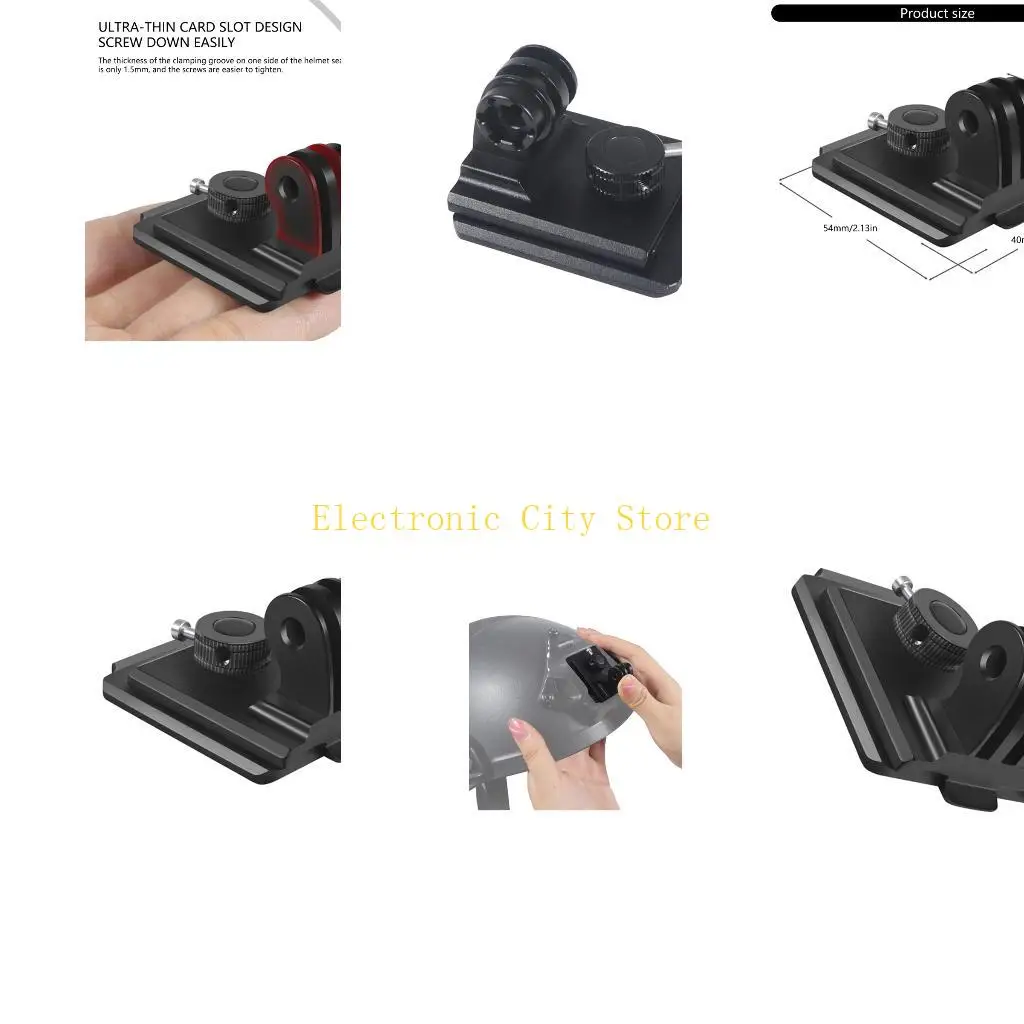 Base casque léger pour caméra d'action Motorcycle monte