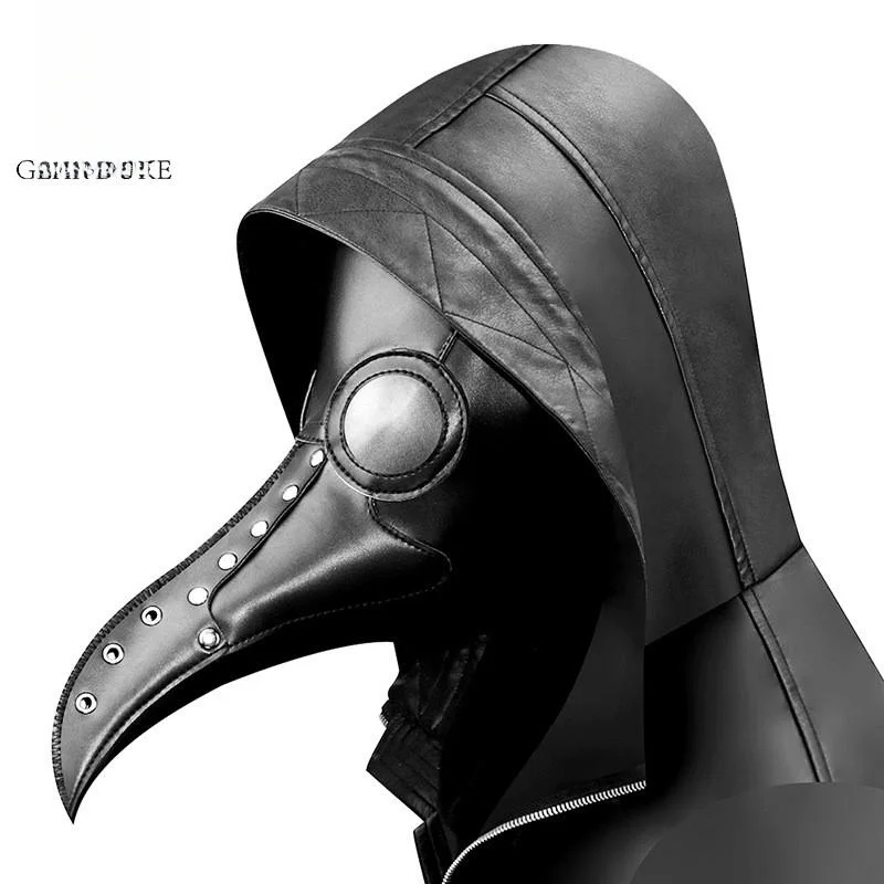 Máscara de mascarada con boca de pájaro de la peste de St Punk para mujer, máscara de Halloween, accesorio de disfraz de cobertura facial completa para niños