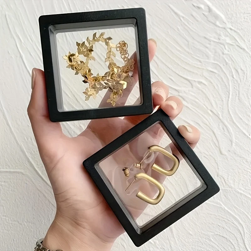 قطعتان من صناديق عرض المجوهرات والساعات والمقتنيات، لا حاجة للطاقة، مثالية لديكور المنزل، صندوق عرض لصنع المجوهرات #2