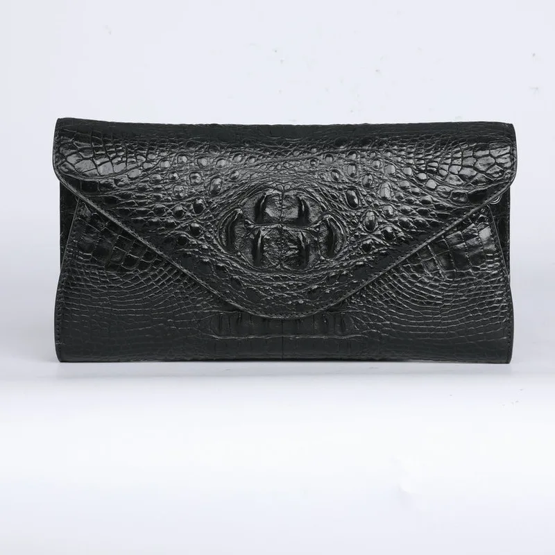 

Fashionable British Style Siamese Crocodile Handbag Women's Trend Genuine Leather Shoulder Crossbody Chain Women's Bags Wallets