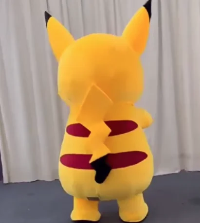 Gelbes Eichhörnchen aufblasbares Maskottchen Kostüm Straße lustige rote Spinnenheld Maskottchen Kostüm Cosplay Halloween aufblasbares Maskottchen