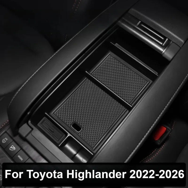 

Для Toyota Highlander 2022-2026 автомобильная центральная консоль подлокотник ящик для хранения автомобильный органайзер контейнер для хранения аксессуары для интерьера