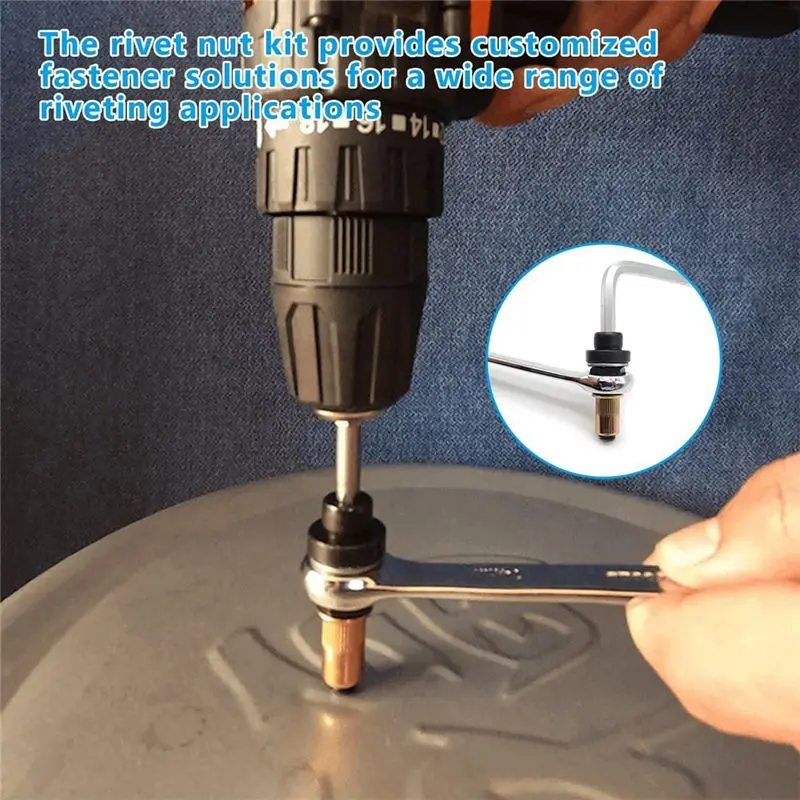 AB08-Rivet Nut Pliers Set For M3, , M5, M6, M8, M10, Rivet Nut Tool, For Rivet Nut Tool Manual Riveting Machine