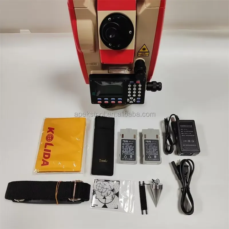 Compact Design Reflectorless 1000m Point Multilingual Land Survey Equipment Kolida Total Station KS442R10U