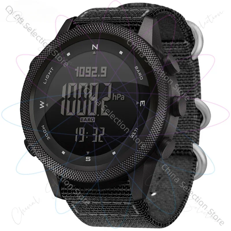 Outdoor Multifunctional Electronic Watch Height Stopwatch Metronome Air Pressure Temperature Compass Waterproof Sports Watch