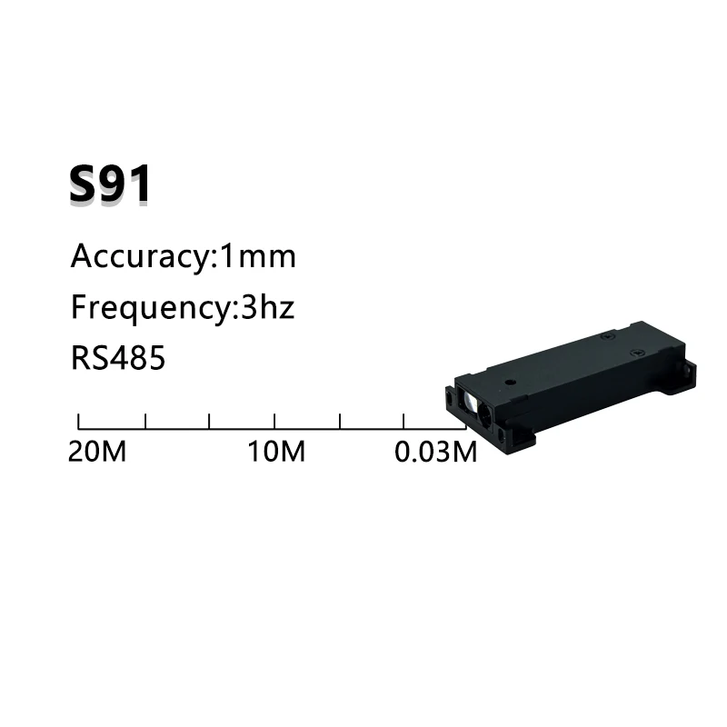 RS485 Laser Distance Measuring Sensor 24V Dc 2mt Table Laser Ranging Module 2000 Cm Control Laser Distance Sensor For Train