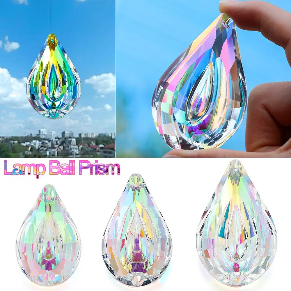 30mm Chandelier Crystal Ball Sun catcher Rainbow Maker Window Hanging Ornament Chakra Cascade Sun Catcher Home Garden Decor