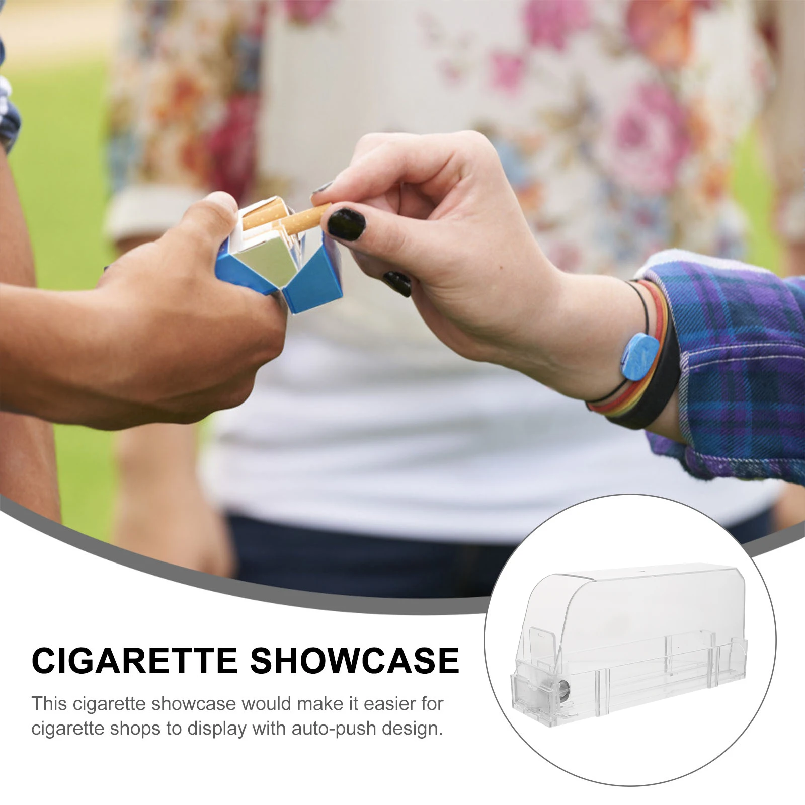 

Widening The Middle-support Cigarette Pusher Case for Cigarettes Car Display Man