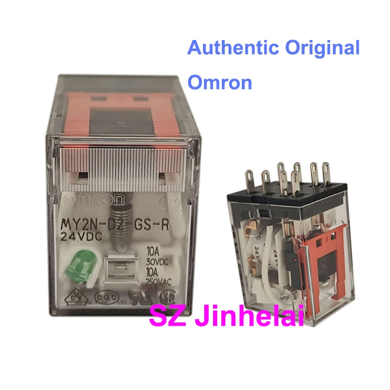 

10 шт. Оригинальные силовые реле Omron MY2N-CR-GS MY4N-CR-GS MY2N-D2-GS MY4N-D2-GS -R, 24VDC, 220/240VAC, 110VAC