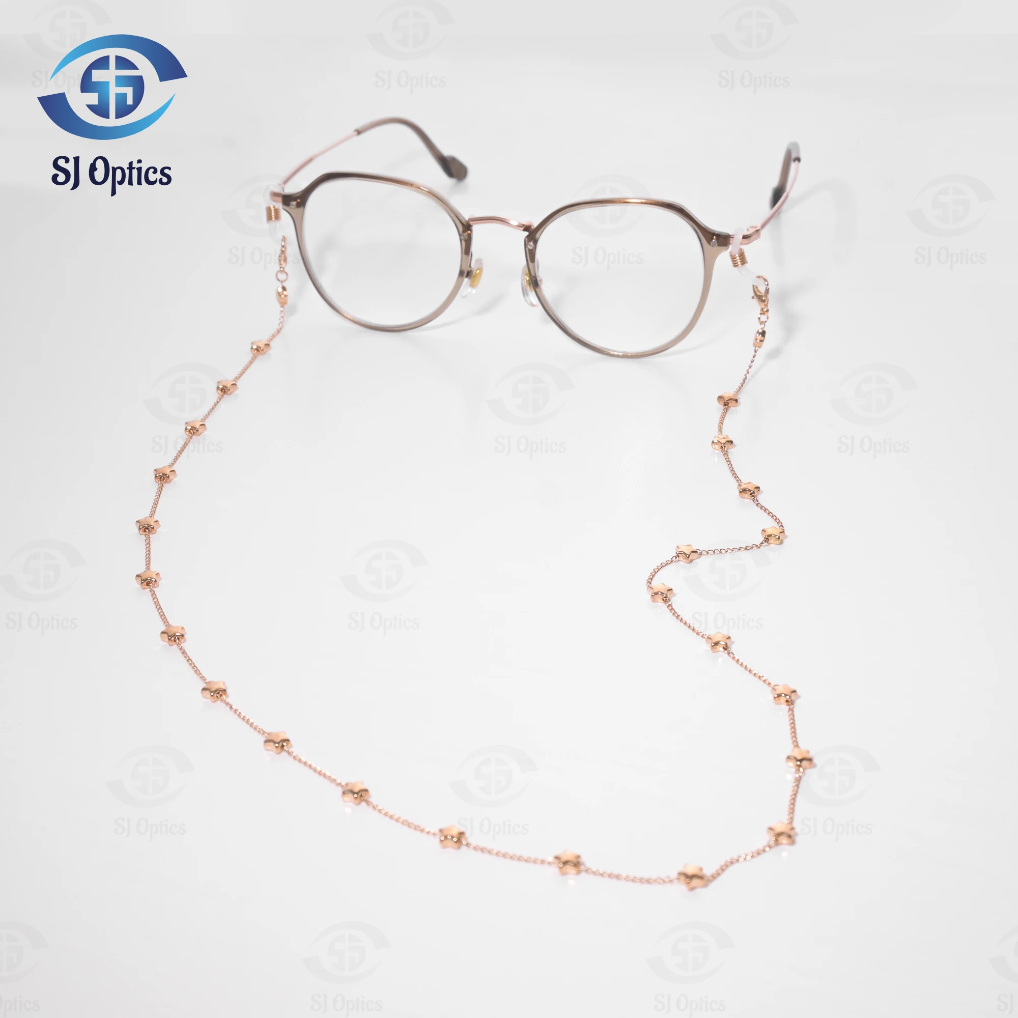 

Star Copper Chain Glasses Woman Elegant Lanyard Mask Sunglasses Chain Fashion Eyewear Accessories Strap for Lenses